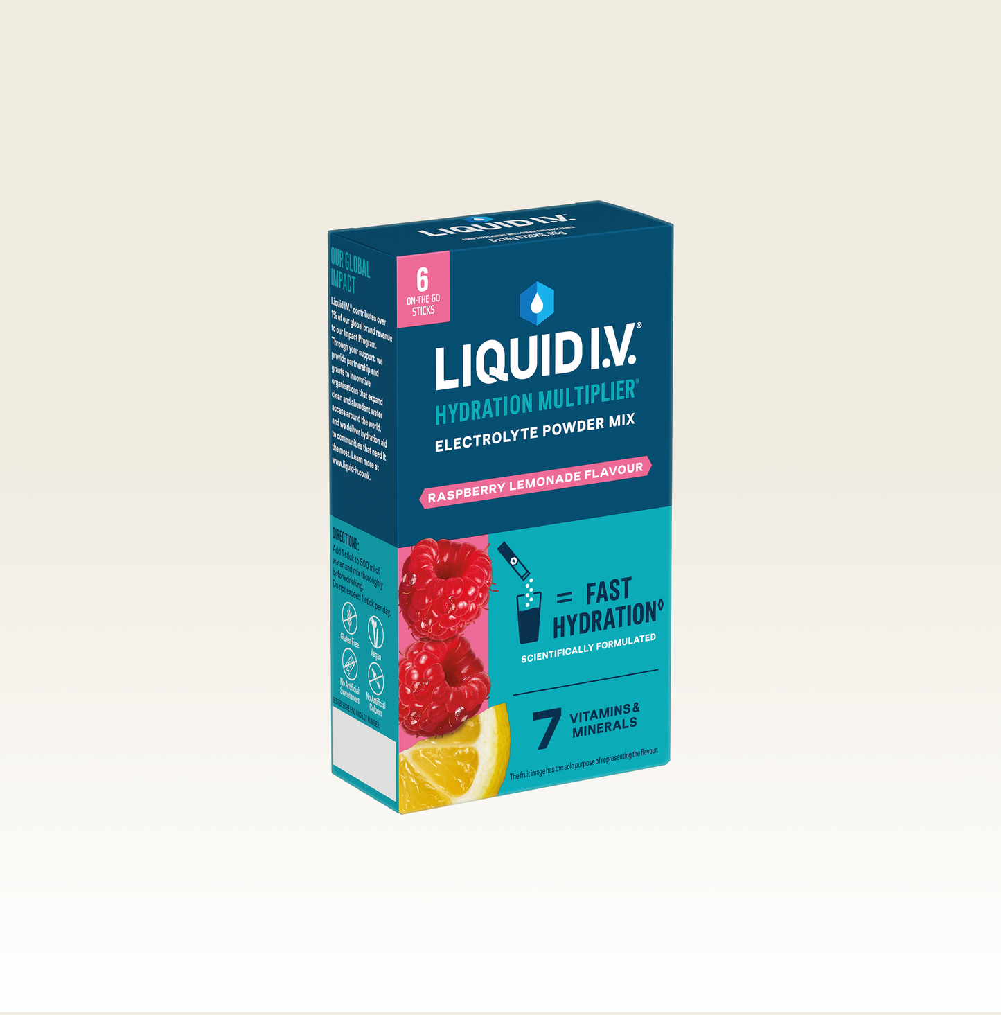 Liquid I.V.® Hydration Multiplier® IE - Raspberry Lemonade 6PK