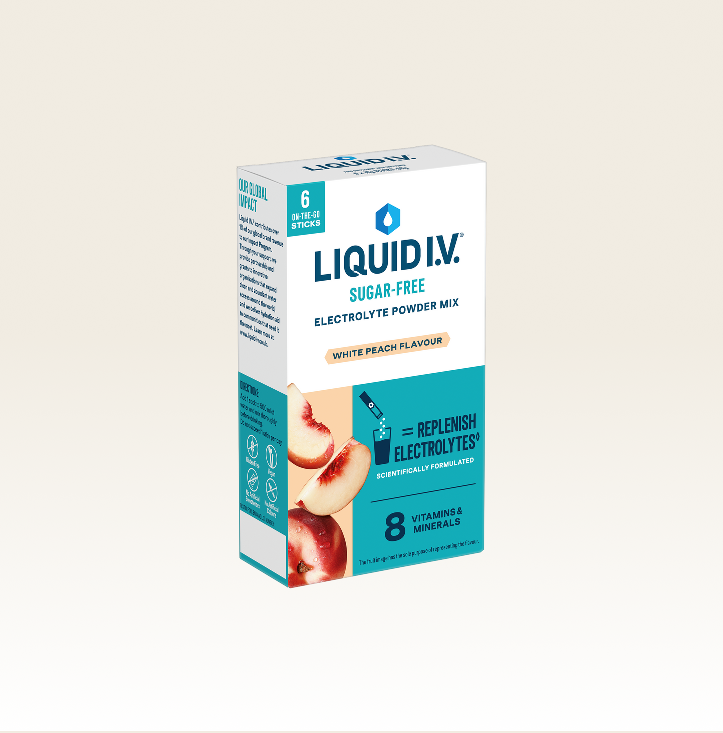 Liquid I.V.® Sugar-Free IE - White Peach 6PK